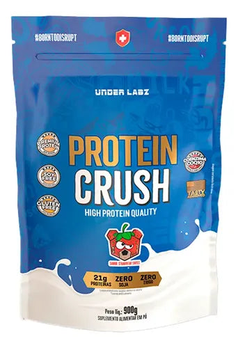 Protein Crush Morango 900g Refil